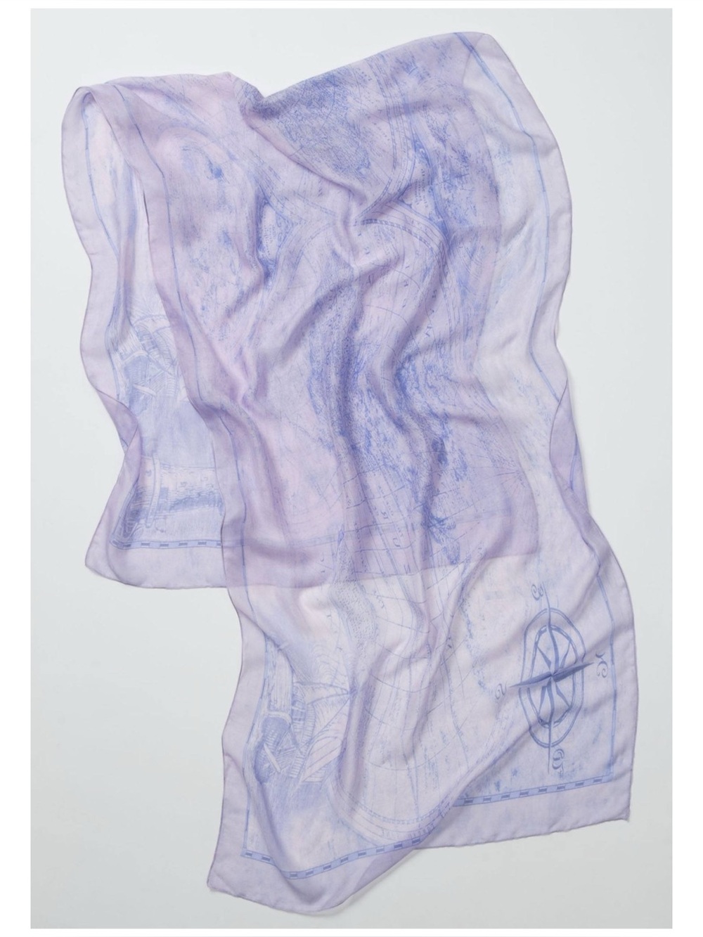 Anthro Map Print Scarf